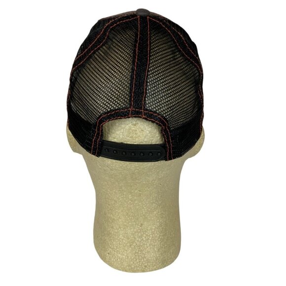 Jägermeister Trucker Hat Black Orange Adjustable Snapback Mesh Back Embroidered - Picture 4 of 7